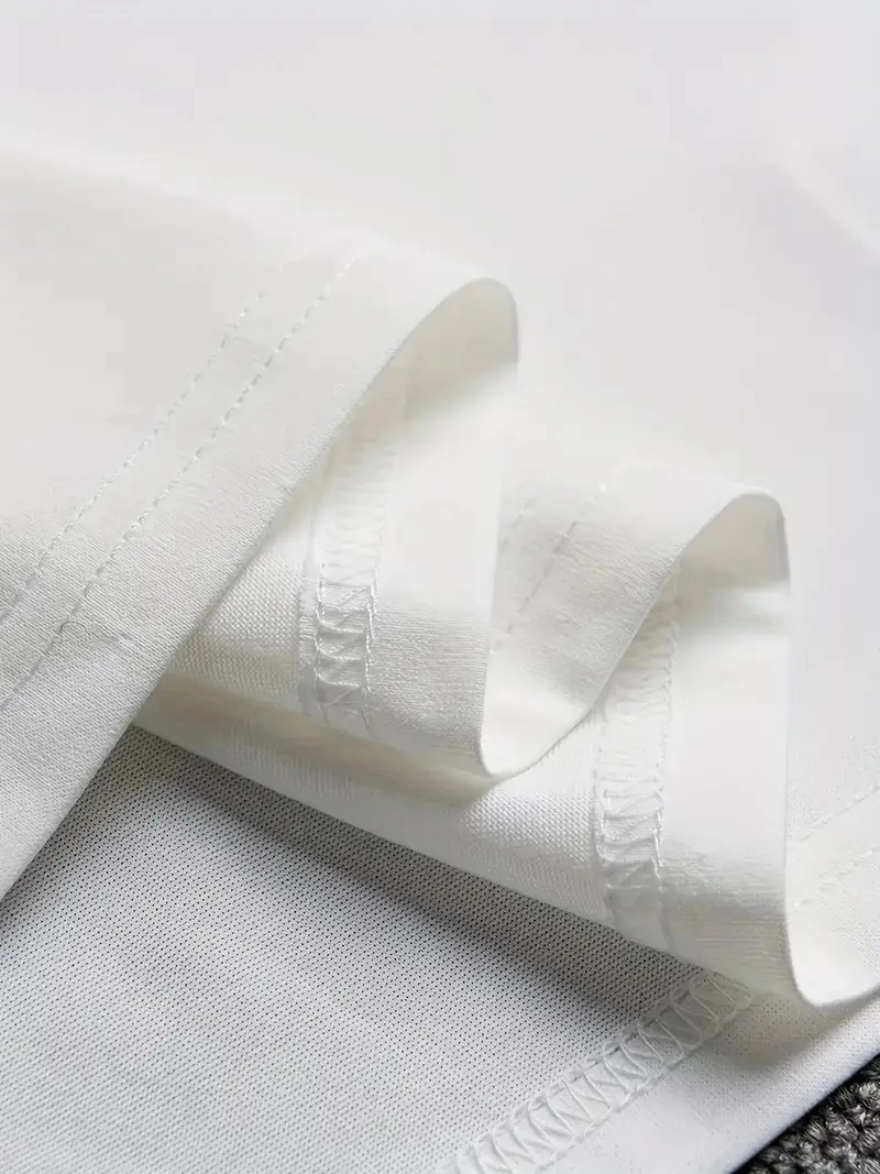 Erkek Baskılı Tişort Kısa Kol Bisiklet Yaka Regular fit Rahat kalıp T-Shirt - Beyaz