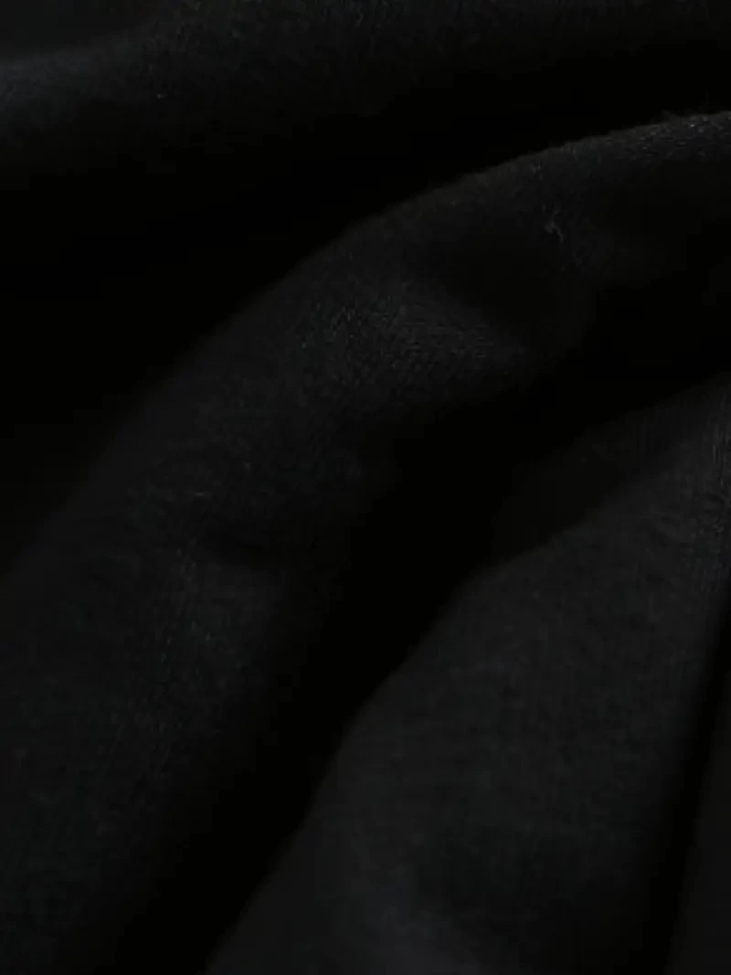 Kadın Penye Compack Baskılı Kısa Kol Bisiklet Yaka T-shirt - Siyah