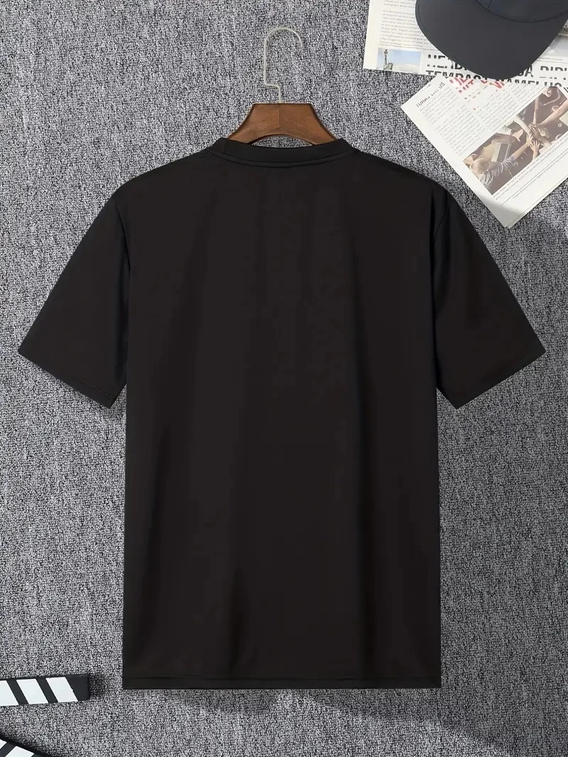 Erkek TRIED TO WARN YOU. Baskılı Bisiklet Yaka T-shirt - Siyah