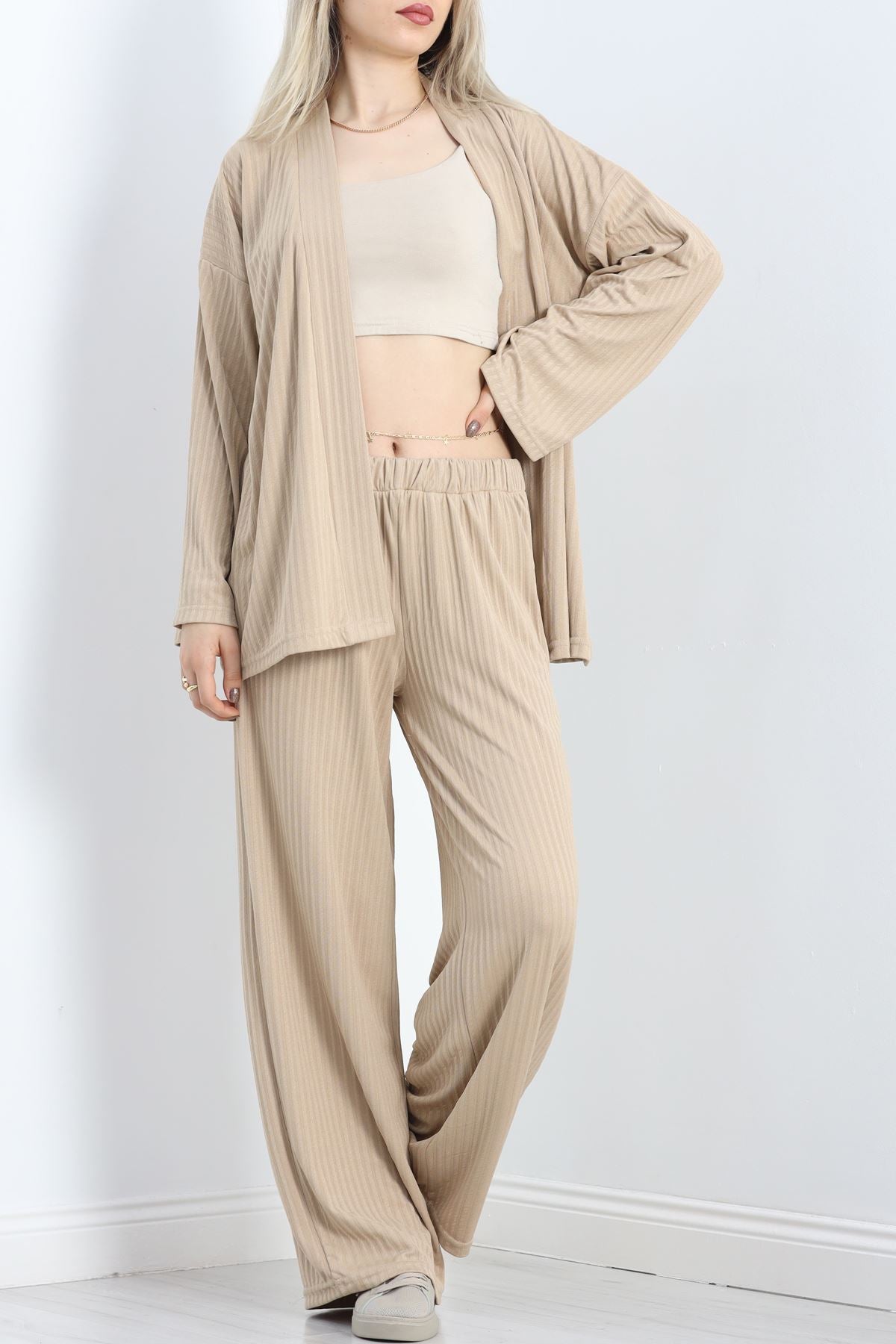 Palazzo Pantolon İkili Takım Bej - 25503.1874.