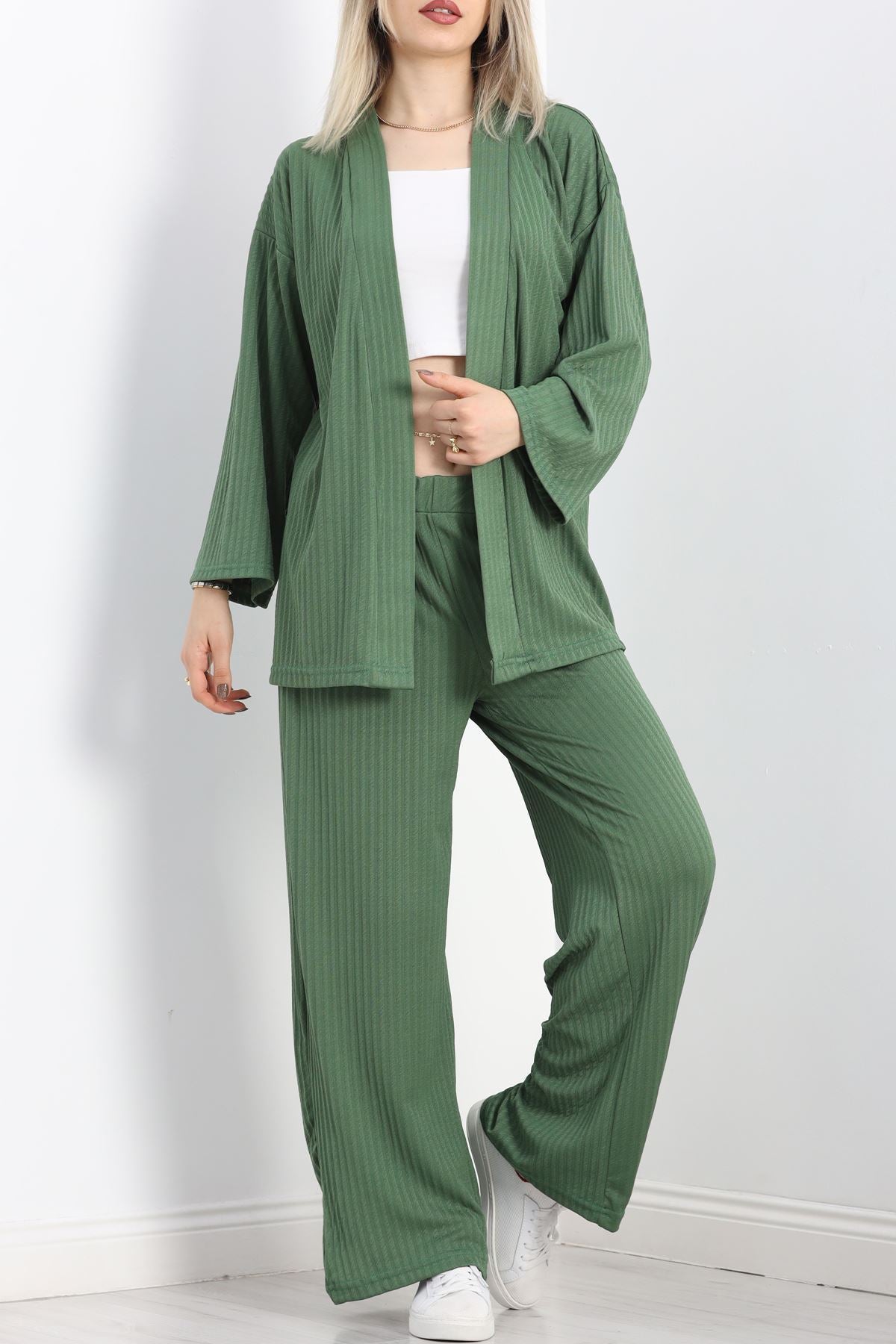 Palazzo Pantolon İkili Takım Haki - 25503.1874.