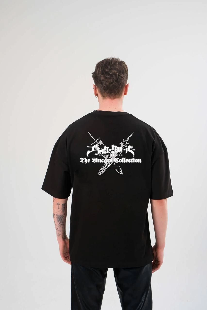 Erkek Baskılı T-Shirt Kısa Kol Bisiklet Yaka Regular Fit Rahat Kalıp Günlük Tişört - Siyah
