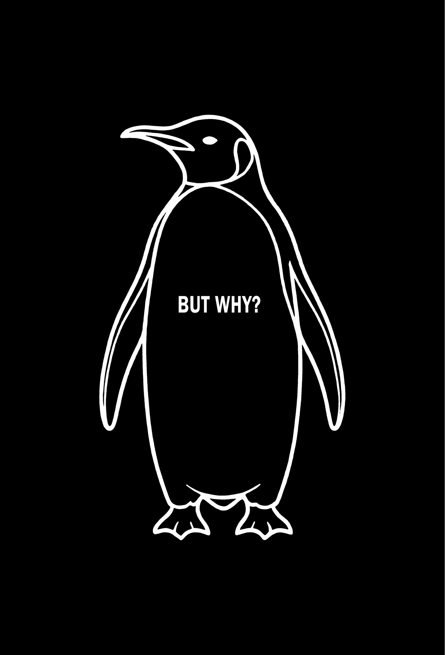 Kadın Nihilist Penguen Pamuklu Oversize Bisiklet Yaka Tişört - Siyah