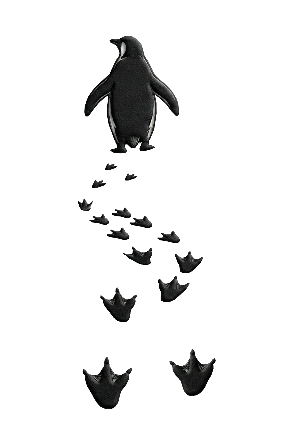 Erkek Nihilist Penguen Temalı Oversize Bisiklet Yaka Tişört - Beyaz
