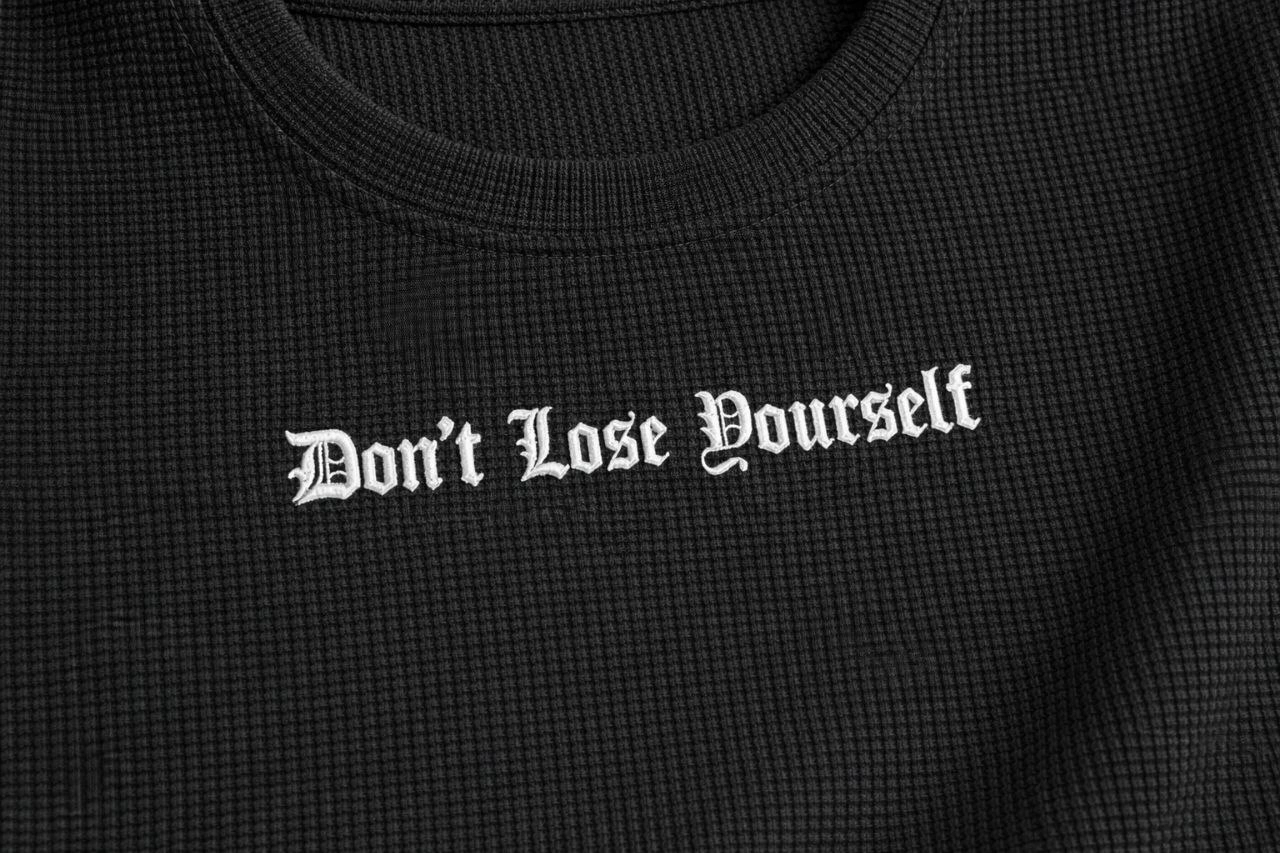 Erkek Wafıl Kumaş Tişört Regular Kalıp Bisiklet Yaka Baskılı Günlük Basic T-Shirt - Siyah