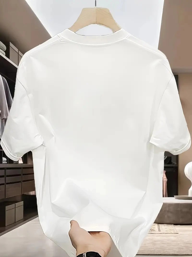 ERKEK Bisiklet yaka Tişort Özgür kuşlar Baskılı kısa kol T-shirt - Beyaz