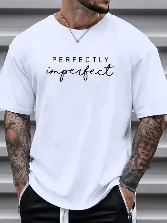 Erkek PERFECTLY Baskılı Kısa Kol tişört - Beyaz
