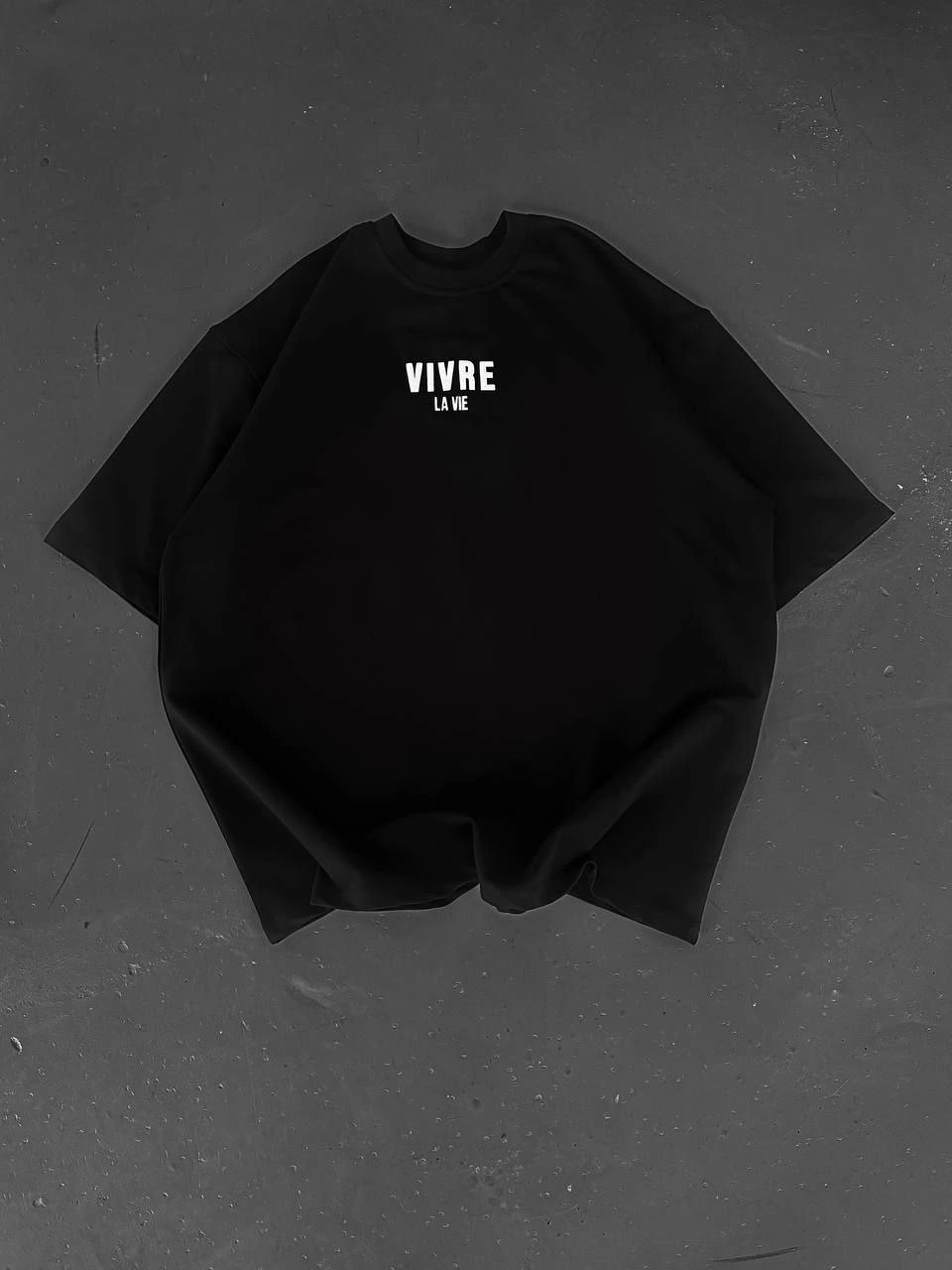 ERKEK Baskılı Oversize Bisiklet Yaka Kısa kol  T-shirt - Siyah