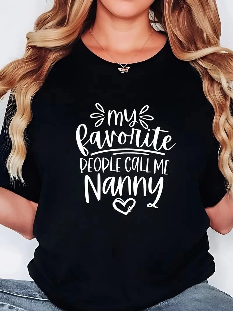 Kadın Penye Compack Baskılı Bisiklet Yaka Kısa Kol T-shirt - Siyah