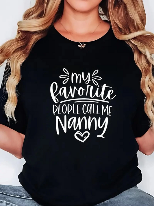 Kadın Penye Compack Baskılı Bisiklet Yaka Kısa Kol T-shirt - Siyah