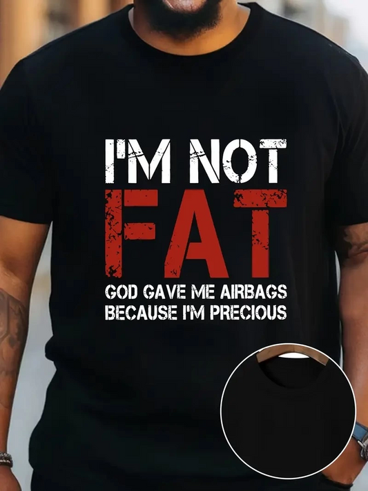 Erkek Baskılı T-Shirt Kısa Kol Bisiklet Yaka Regular Fit Rahat Kalıp Günlük Tişört - Siyah