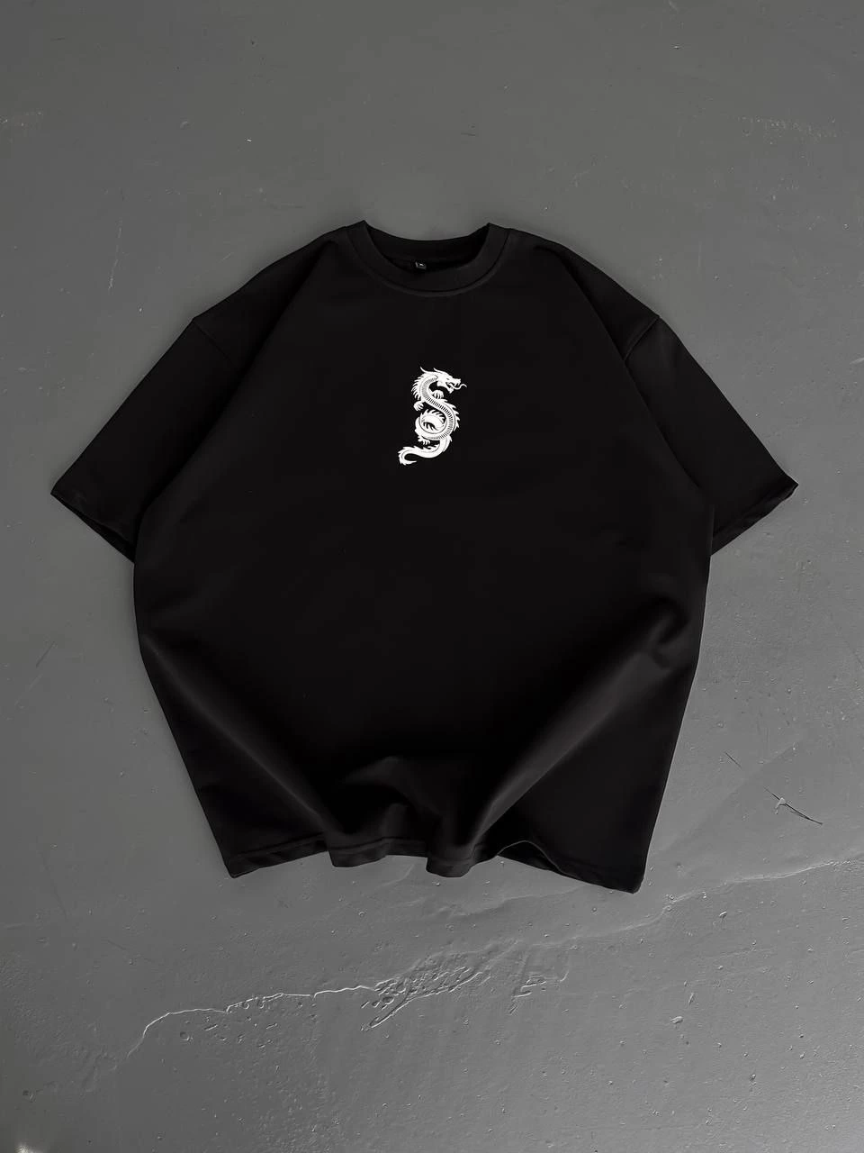 Erkek Baskılı T-Shirt Kısa Kol Bisiklet Yaka Regular Fit Rahat Kalıp Günlük Tişört - Siyah
