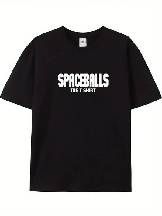 Erkek Baskılı T-Shirt Kısa Kol Bisiklet Yaka Regular Fit Rahat Kalıp Tişört - Siyah