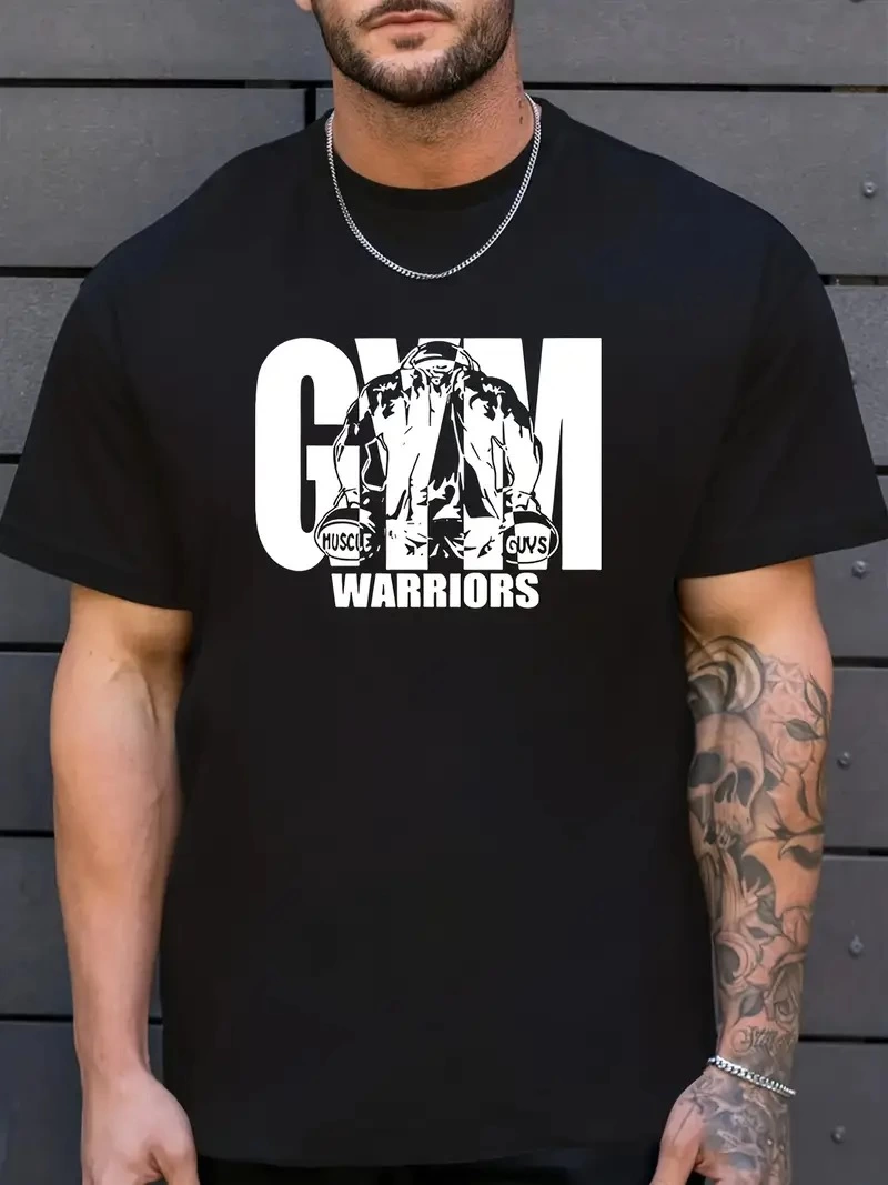 Erkek Baskılı Tişort Kısa Kol Bisiklet Yaka Regular fit Rahat kalıp T-Shirt -  Siyah