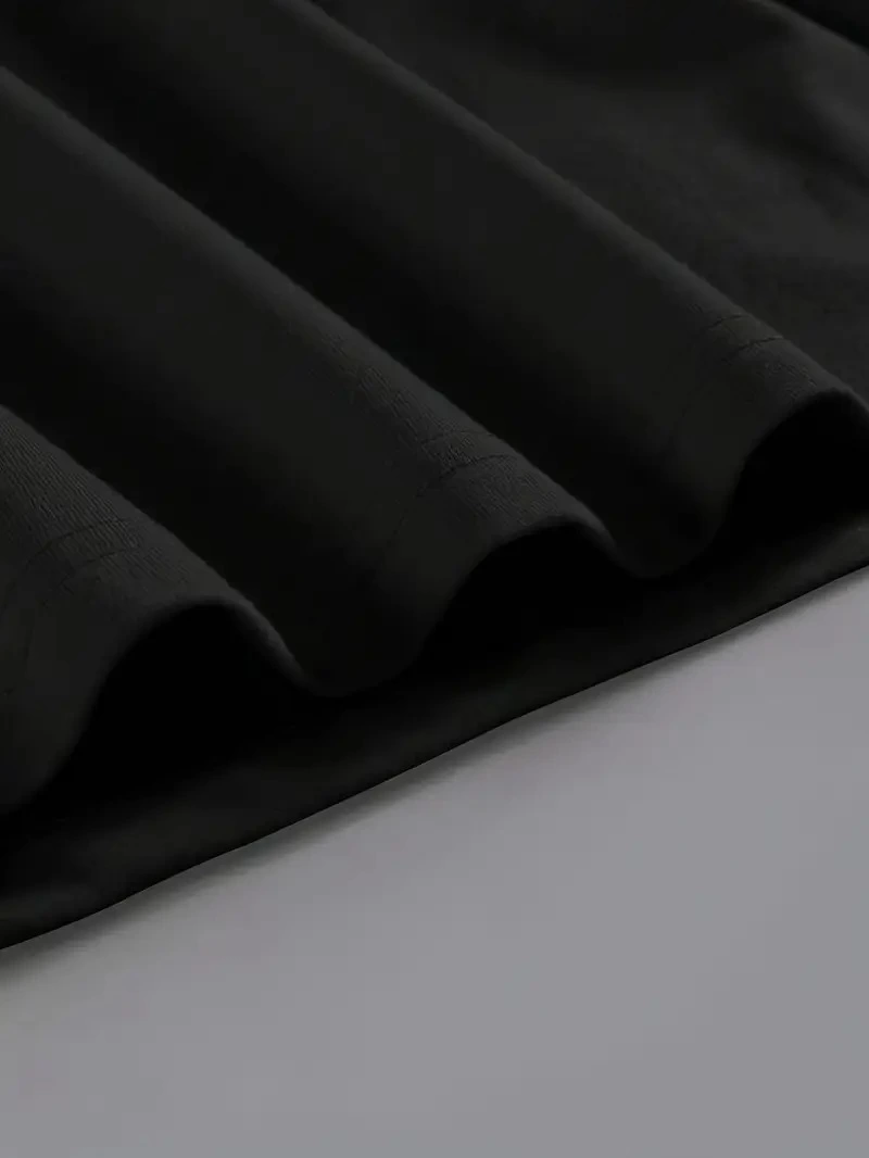 Kadın Kahve Desen Baskılı Tişort Kısa Kol Bisiklet Yaka Ovarsize T-Shirt -  Siyah