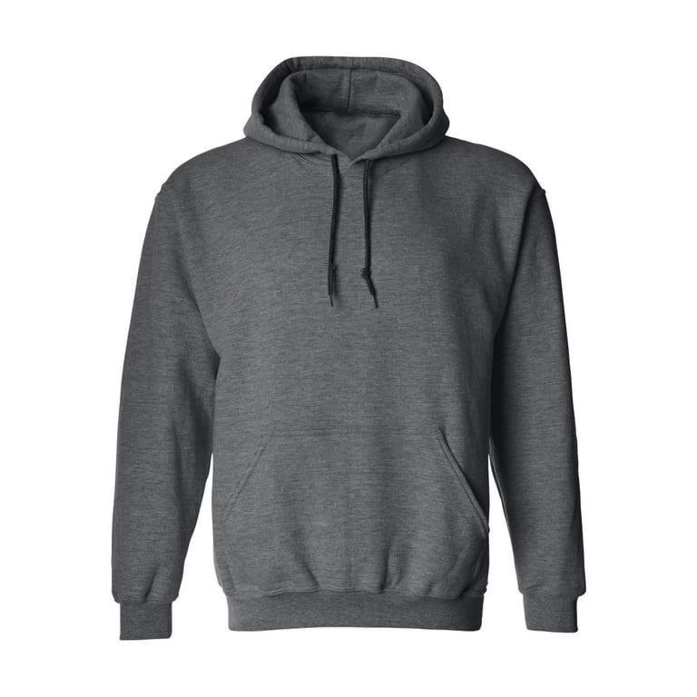Erkek 3 İplik Pamuklu Kapüşonlu Cepli Oversize Hoodie Sweatshirt - Füme