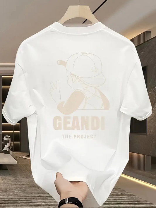 Kadın "GANDHI The Project" Baskılı Kısa Kollu tişort - Beyaz