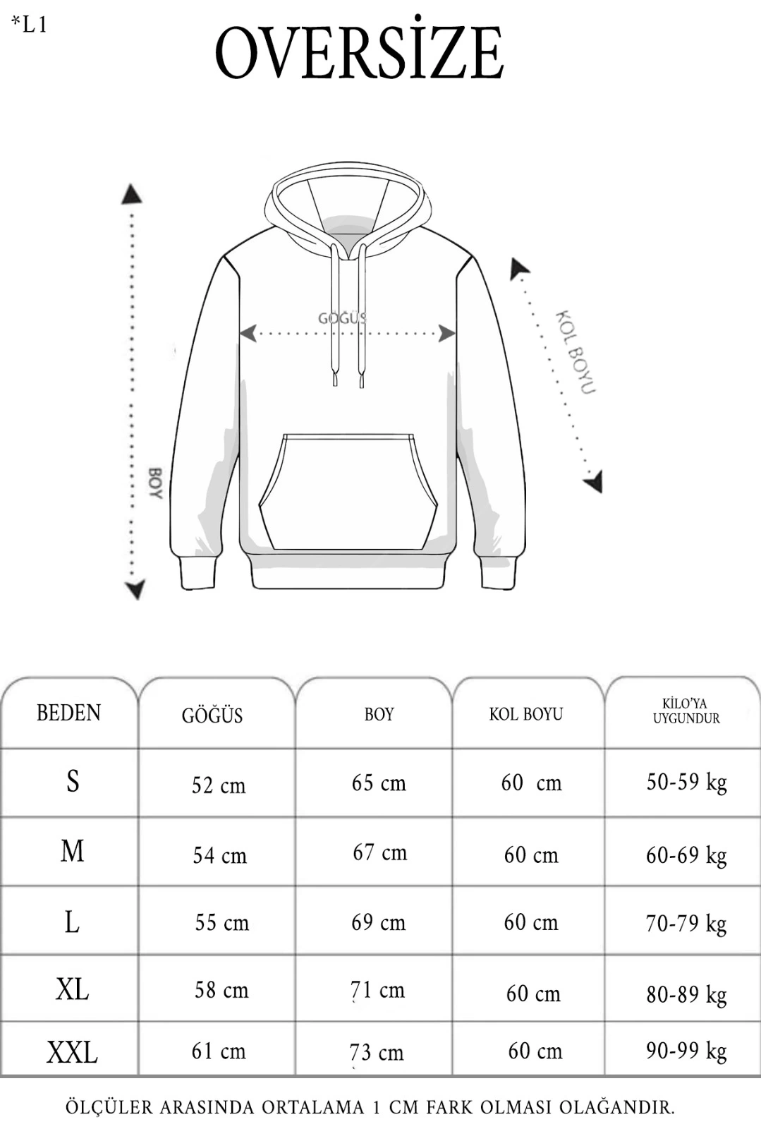 Kadın Kapüşonlu Kanguru Cepli 3 İplik Pamuklu Oversize Hoodie Sweatshirt - Siyah