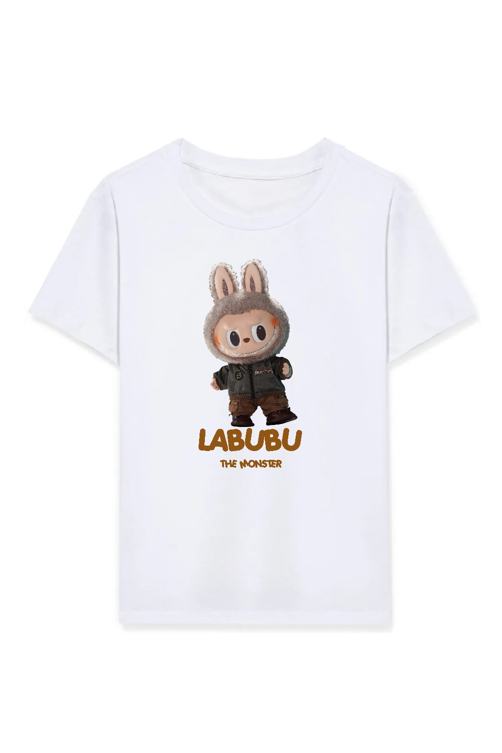 Kız Çocuk Baskılı T-Shirt - Beyaz