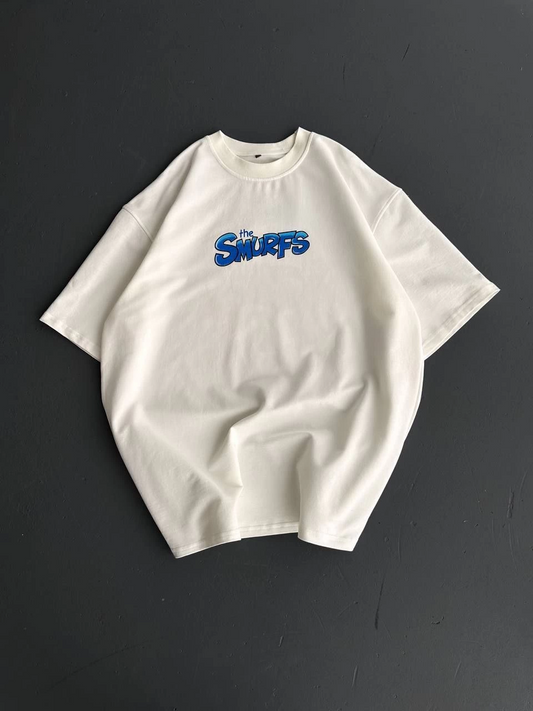 Erkek Baskılı T-Shirt Kısa Kol Bisiklet Yaka Regular Fit Rahat Kalıp Günlük Tişört - Beyaz