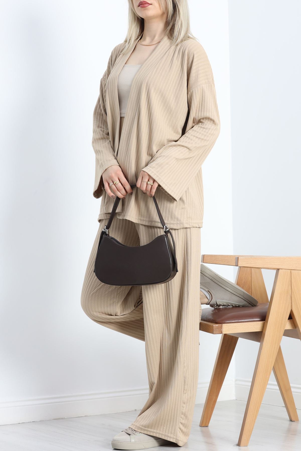 Palazzo Pantolon İkili Takım Bej - 25503.1874.