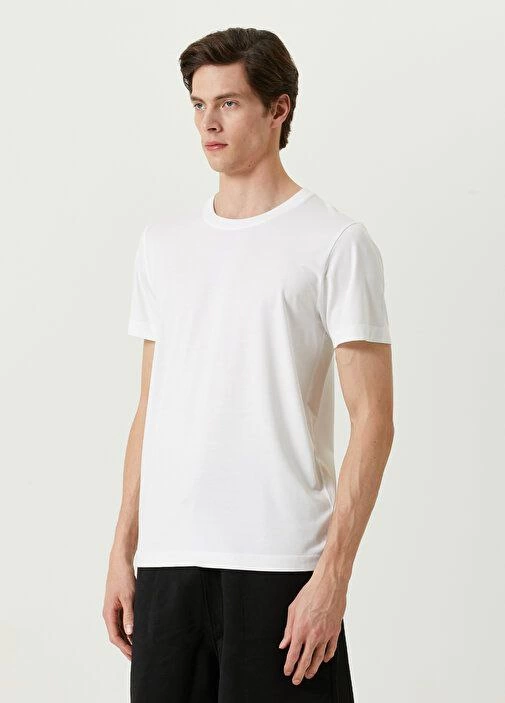 ERKEK Basic Bisiklet Yaka Regular Kısa kol  T-Shirt - Beyaz