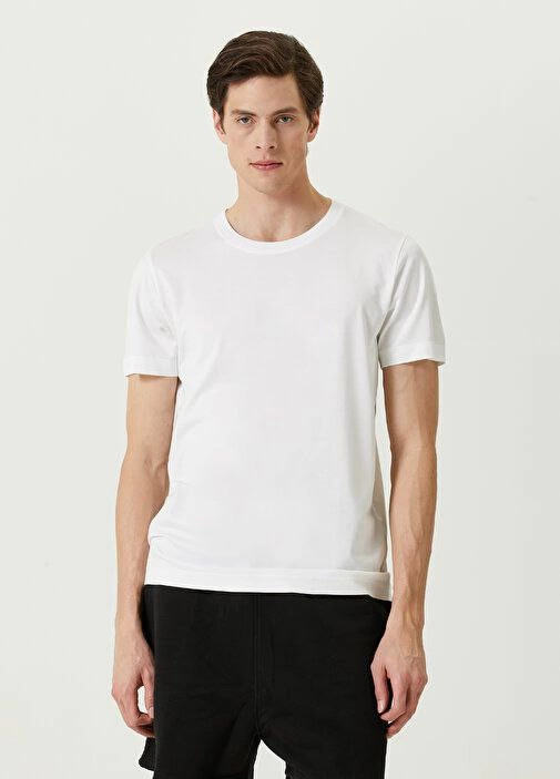 ERKEK Basic Bisiklet Yaka Regular Kısa kol  T-Shirt - Beyaz