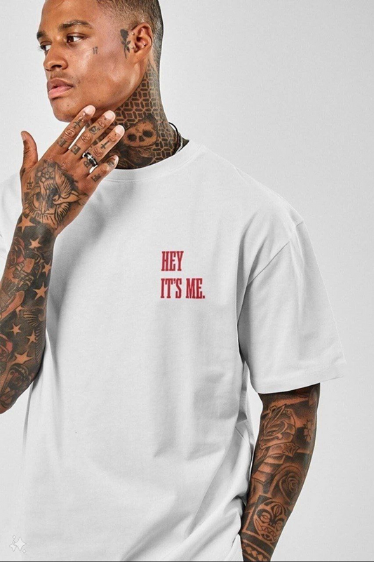 Erkek Baskılı T-Shirt Kısa Kol Bisiklet Yaka Regular Fit Rahat Kalıp Tişört -  Beyaz