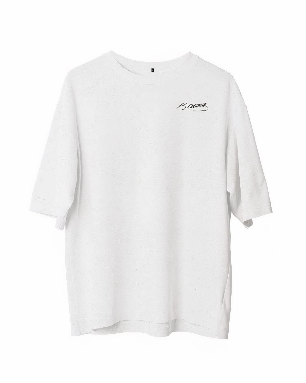Erkek Baskılı T-Shirt Kısa Kol Bisiklet Yaka Regular Fit Rahat Kalıp Günlük Tişört - Beyaz