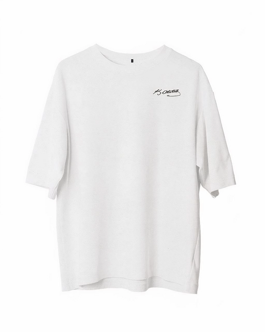 Erkek Baskılı T-Shirt Kısa Kol Bisiklet Yaka Regular Fit Rahat Kalıp Günlük Tişört - Beyaz