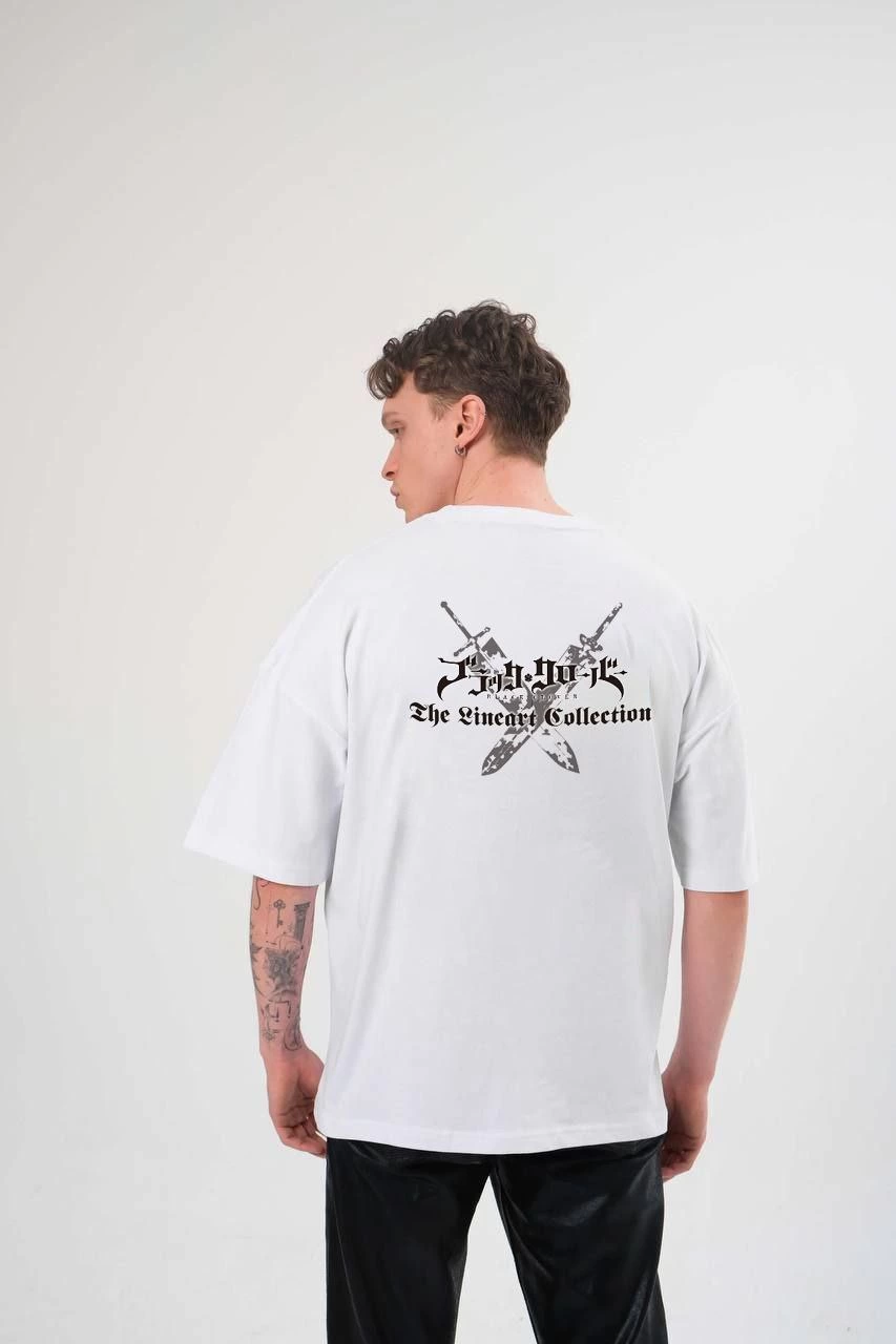 Erkek Baskılı T-Shirt Kısa Kol Bisiklet Yaka Regular Fit Rahat Kalıp Günlük Tişört - Beyaz