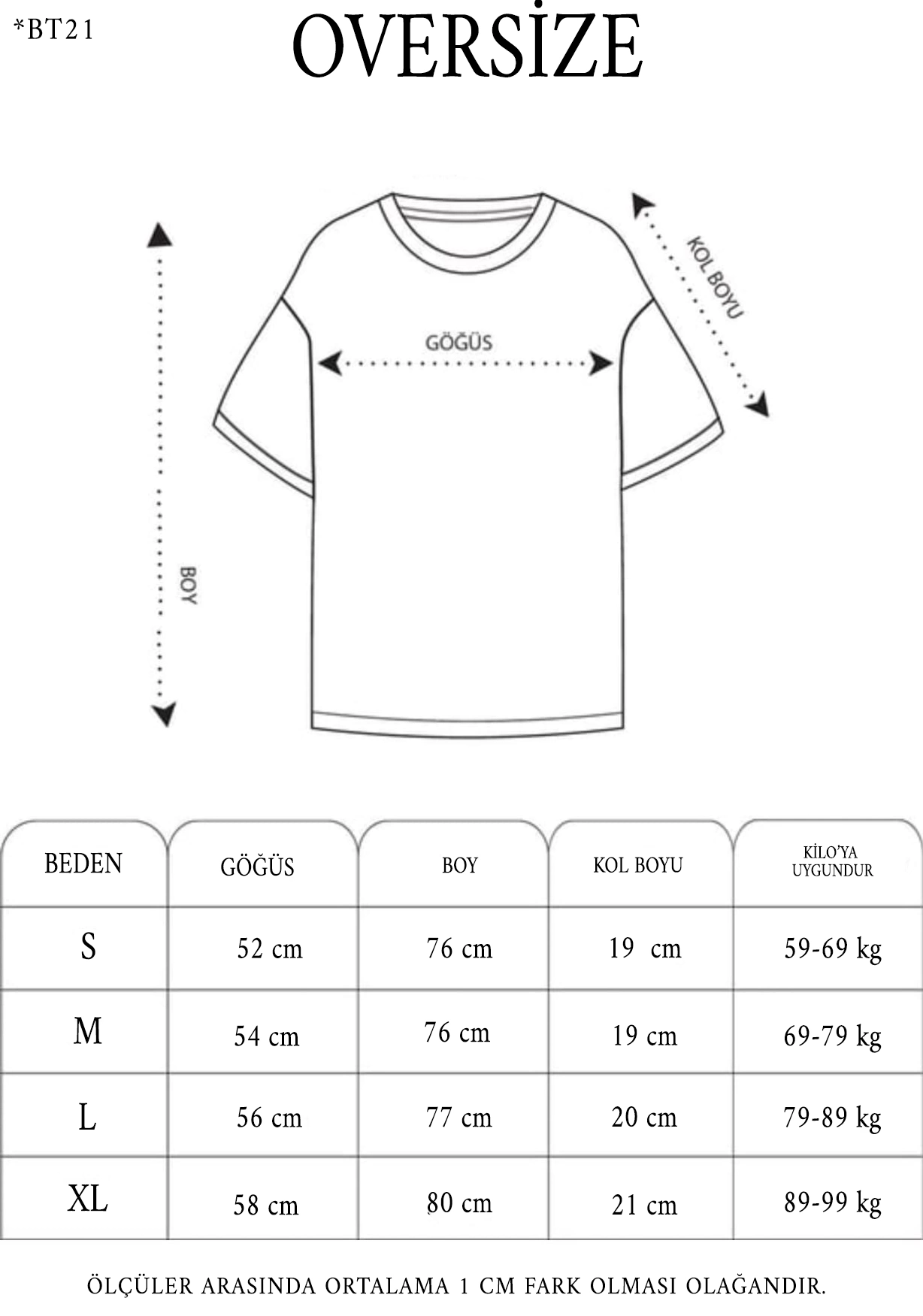 Kadın Baskılı T-Shirt Kısa Kol Bisiklet Yaka  Ovarsize Rahat Kalıp Günlük Tişört  - Siyah
