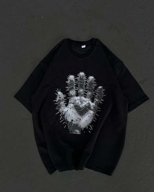 Kadın Baskılı T-Shirt Kısa Kol Bisiklet Yaka Regular Fit Rahat Kalıp Günlük Tişört  - Siyah