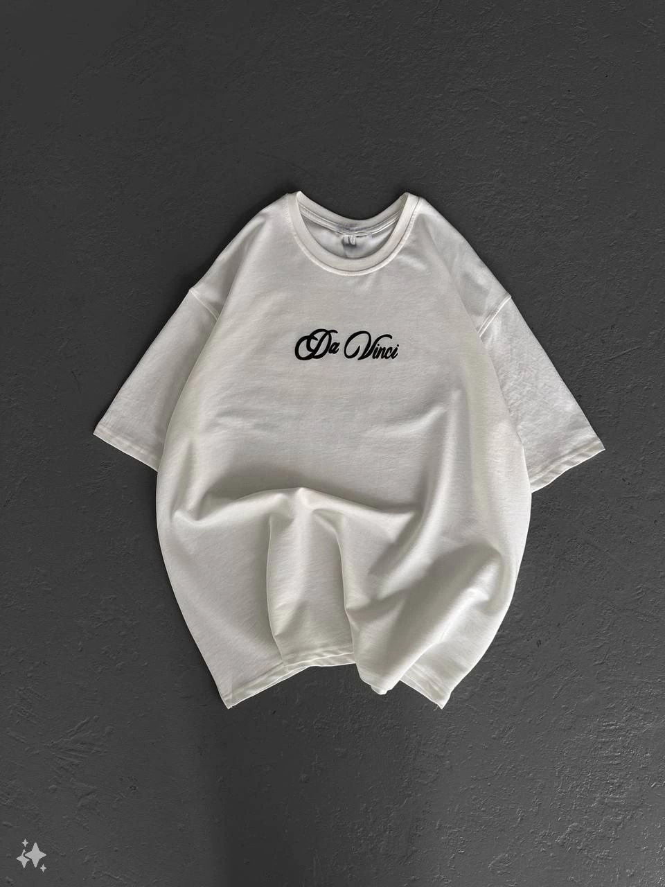 Kadın Baskılı T-Shirt Kısa Kol Bisiklet Yaka Ovarsize Rahat Kalıp Günlük Tişört - Beyaz