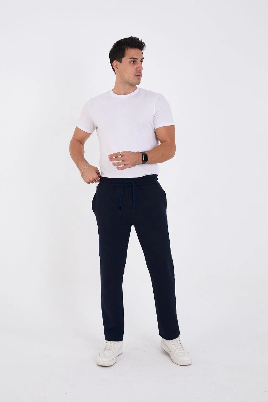 Erkek Üç İplik Basic Eşofman Pantolon - Lacivert