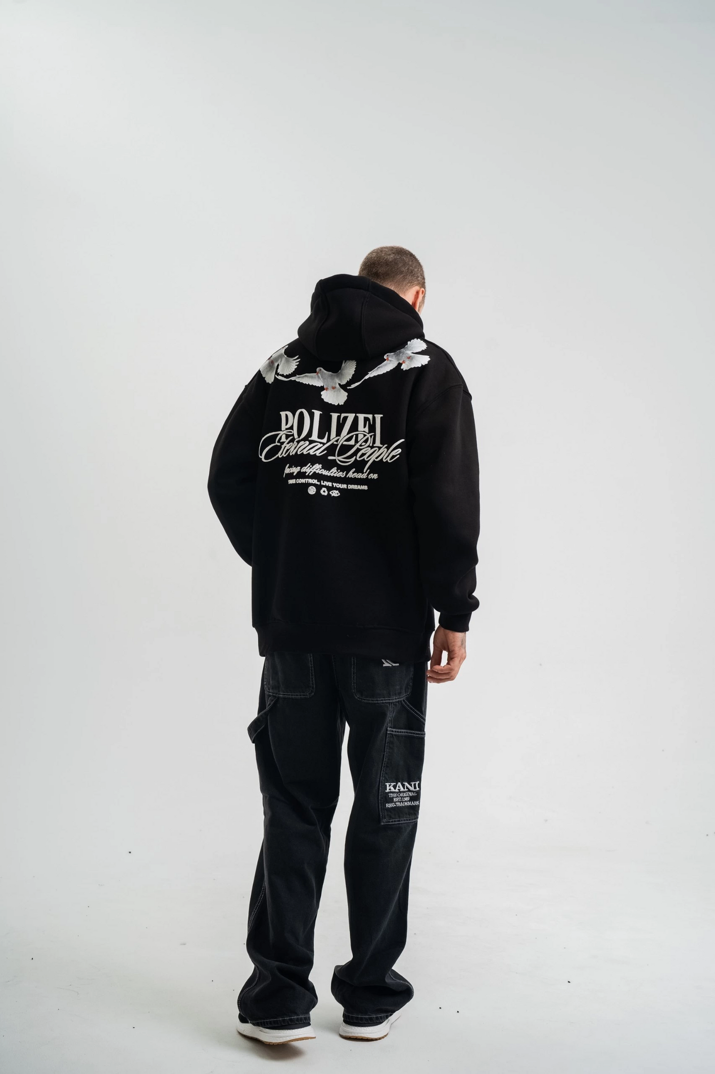 ERKEK Uzun Kol Bisiklet Yaka Yıkamalı SweatShirt - Siyah